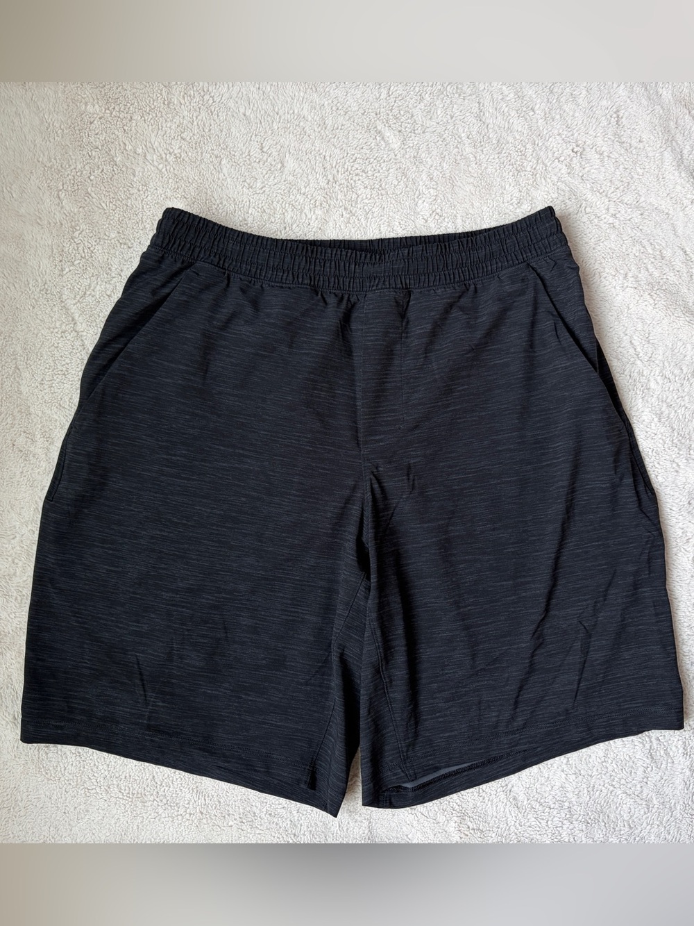 Lululemon Pace Breaker Black Short Linerless 9” Men Size Large